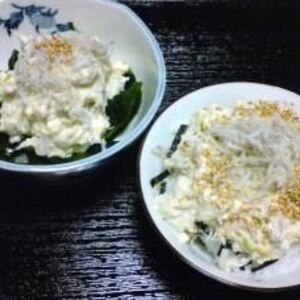 ５分で完成☆豆腐しらす丼